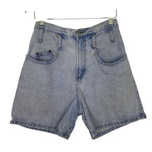 Vintage Steel Jeans High Waist Denim Shorts size 9 Made In 80s 90s Jorts